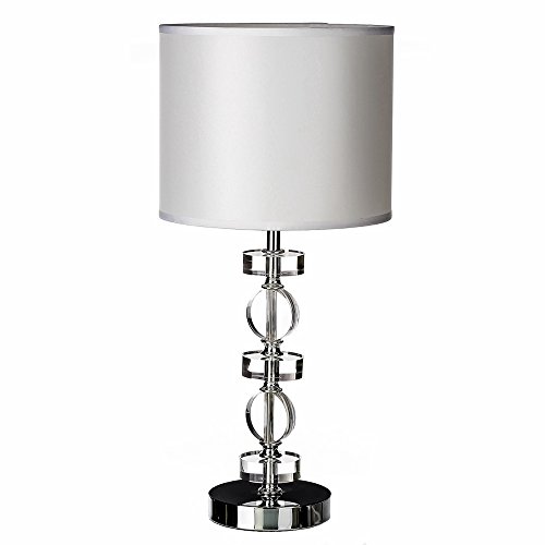 Lámpara de mesa de metal blanca de 22x47 cm - LOLAhome