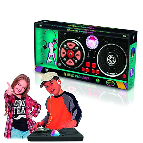 Tachan - Mesa mezclas de DJ con diversas bases y efectos disco, incluye bola de luces intermitentes de disco, conexión bluetooth a dispositivos